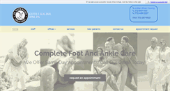 Desktop Screenshot of kalishfootcare.com