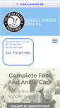 Mobile Screenshot of kalishfootcare.com